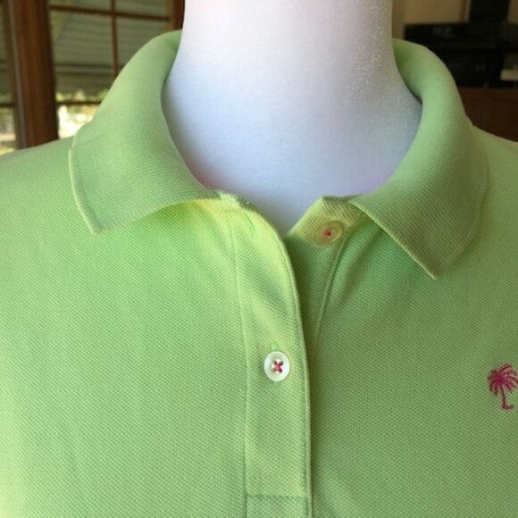 LILLY PULITZER Pique Polo Light Green Short Sleeve XS - Picture 10 of 16